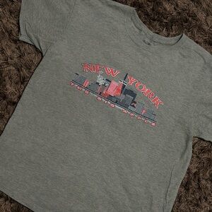 Gray New York Kids T-Shirt